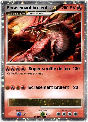 Pokemon Ecrasemant brulent
