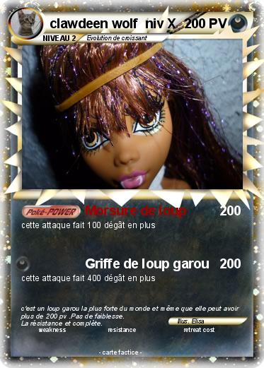 Pokemon clawdeen wolf  niv X