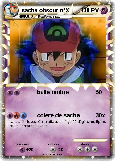 Pokemon sacha obscur n°X