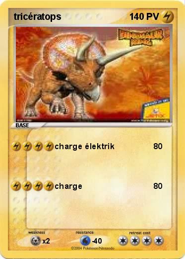 Pokemon tricératops 