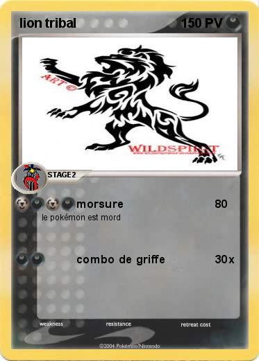 Pokemon lion tribal