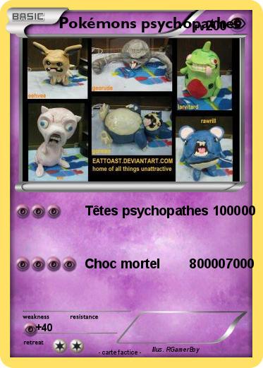 Pokemon Pokémons psychopathes