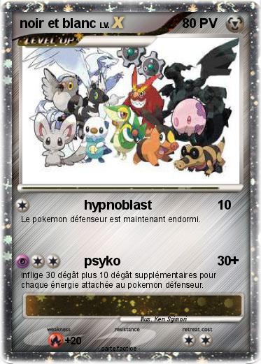Pokemon noir et blanc