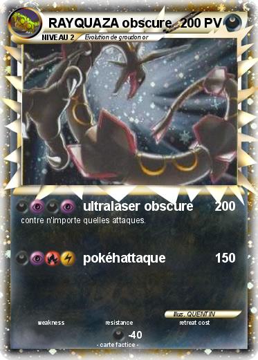 Pokemon RAYQUAZA obscure