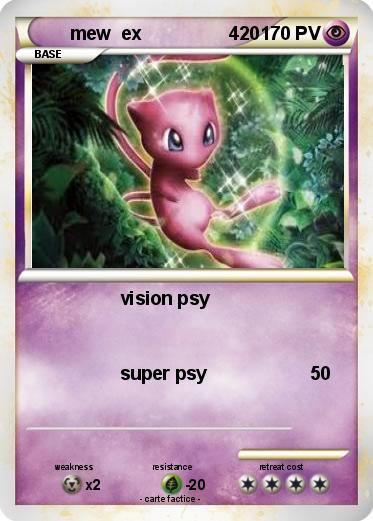 Pokemon mew  ex                 420