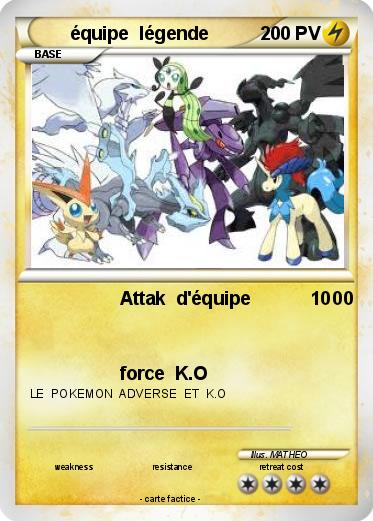 Pokemon équipe  légende