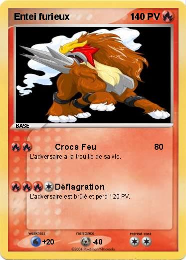Pokemon Entei furieux