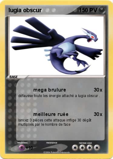 Pokemon lugia obscur
