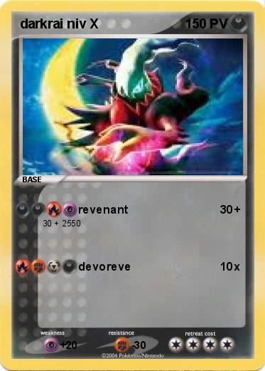 Pokemon darkrai niv X