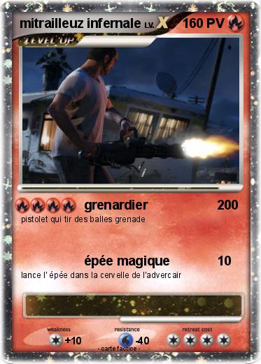 Pokemon mitrailleuz infernale