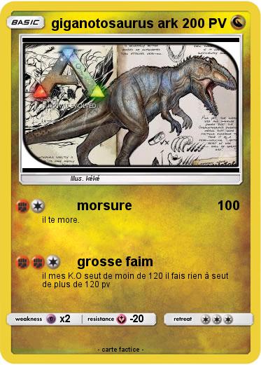 Pokemon giganotosaurus ark