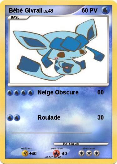 Pokemon Bébé Givrali