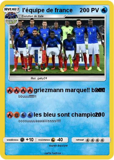 Pokemon l'équipe de france