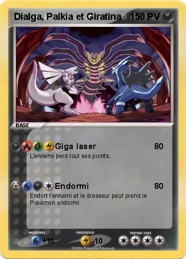 Pokemon Dialga, Palkia et Giratina