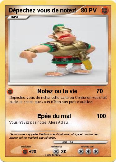 Pokemon Dépechez vous de notez!