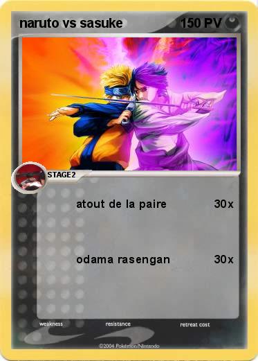 Pokemon naruto vs sasuke