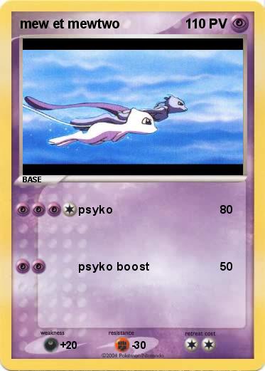 Pokemon mew et mewtwo