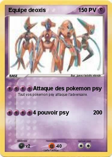 Pokemon Equipe deoxis