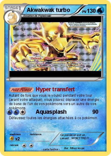 Pokemon Akwakwak turbo