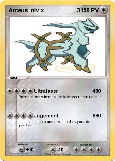 Pokemon Arceus  niv x                     3
