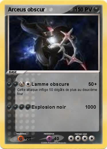 Pokemon Arceus obscur