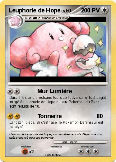 Pokemon Leuphorie de Hope