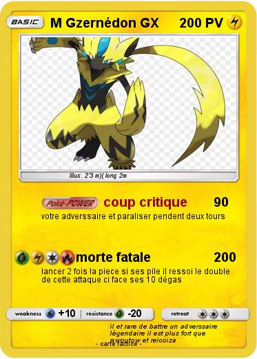 Pokemon M Gzernédon GX