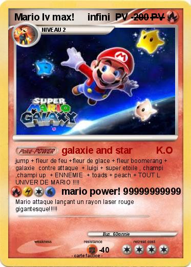 Pokemon Mario lv max!     infini  PV -----------