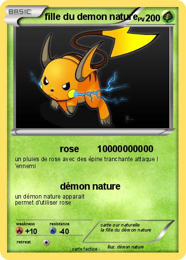 Pokemon fille du demon nature