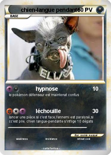 Pokemon chien-langue pendante
