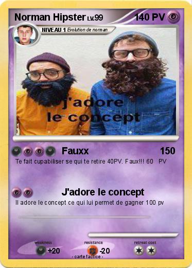 Pokemon Norman Hipster