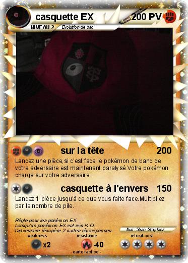 Pokemon casquette EX