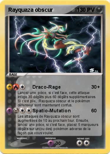 Pokemon Rayquaza obscur