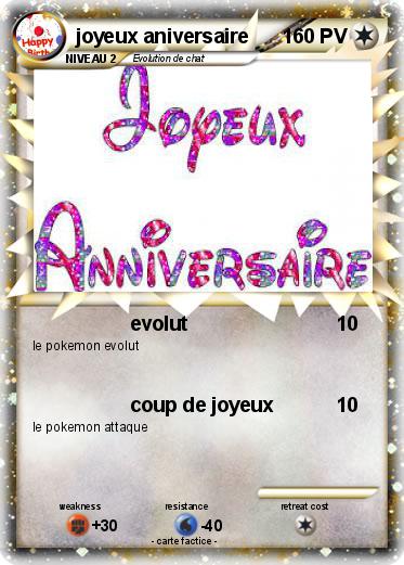 Pokemon joyeux aniversaire