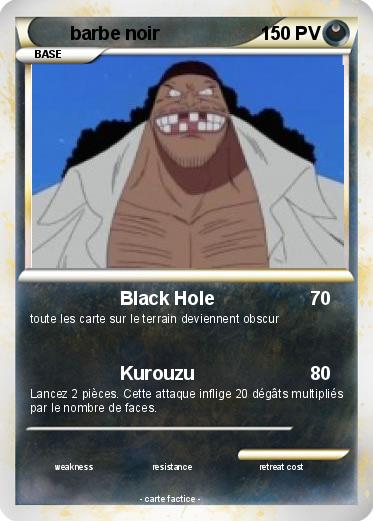 Pokemon barbe noir