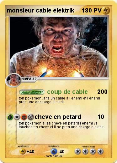 Pokemon monsieur cable elektrik