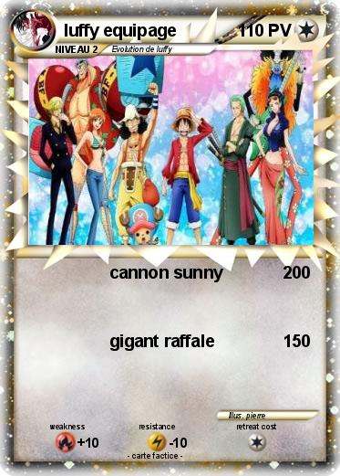 Pokemon luffy equipage