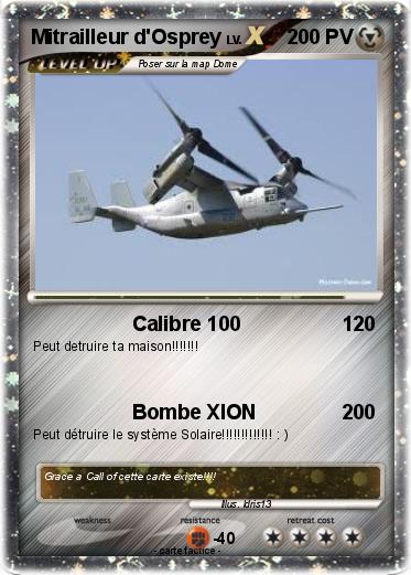 Pokemon Mitrailleur d'Osprey