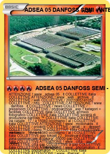 Pokemon ADSEA 05 DANFOSS SEMI - INTERNATO 3 IME ITALIA