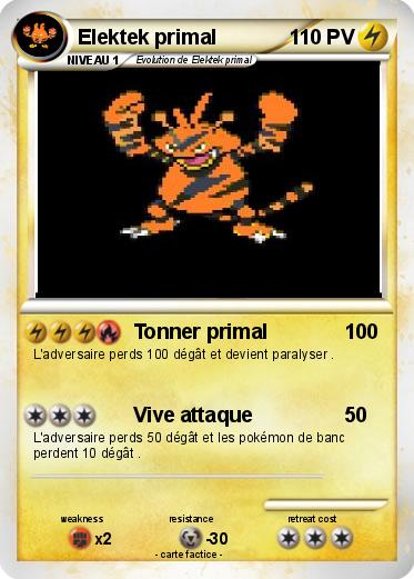 Pokemon Elektek primal