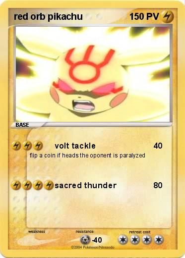 Pokemon red orb pikachu