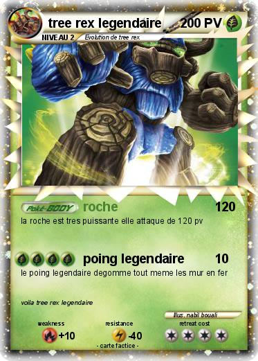 Pokemon tree rex legendaire
