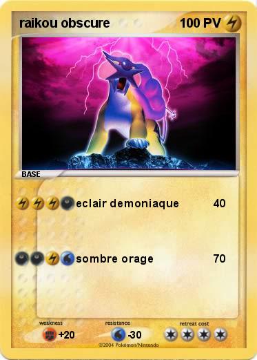 Pokemon raikou obscure