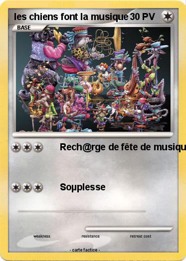 Pokemon les chiens font la musique