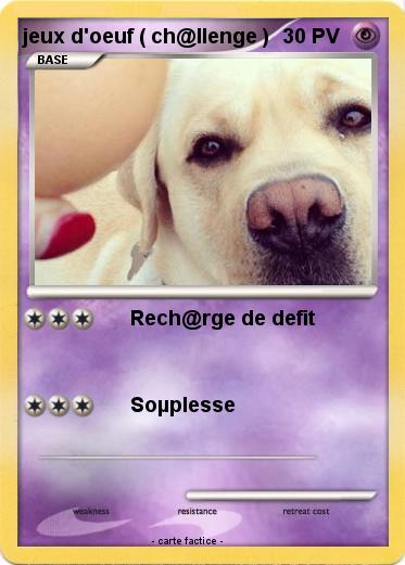 Pokemon jeux d'oeuf ( ch@llenge )