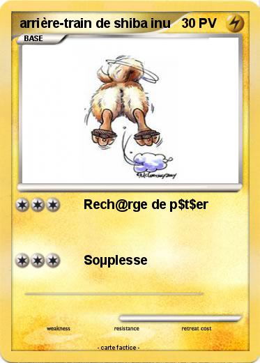 Pokemon arrière-train de shiba inu