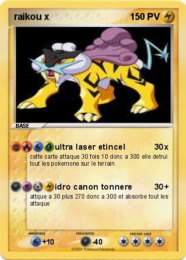 Pokemon raikou x