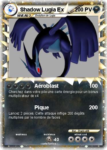 Pokemon Shadow Lugia Ex