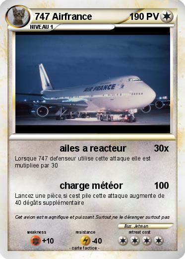 Pokemon 747 Airfrance
