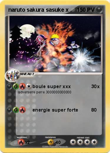 Pokemon naruto sakura sasuke x  